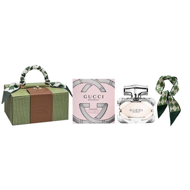 Подарочный набор Gucci Bamboo Eau de Toilette с шелковым платком, 50 мл — фото 4