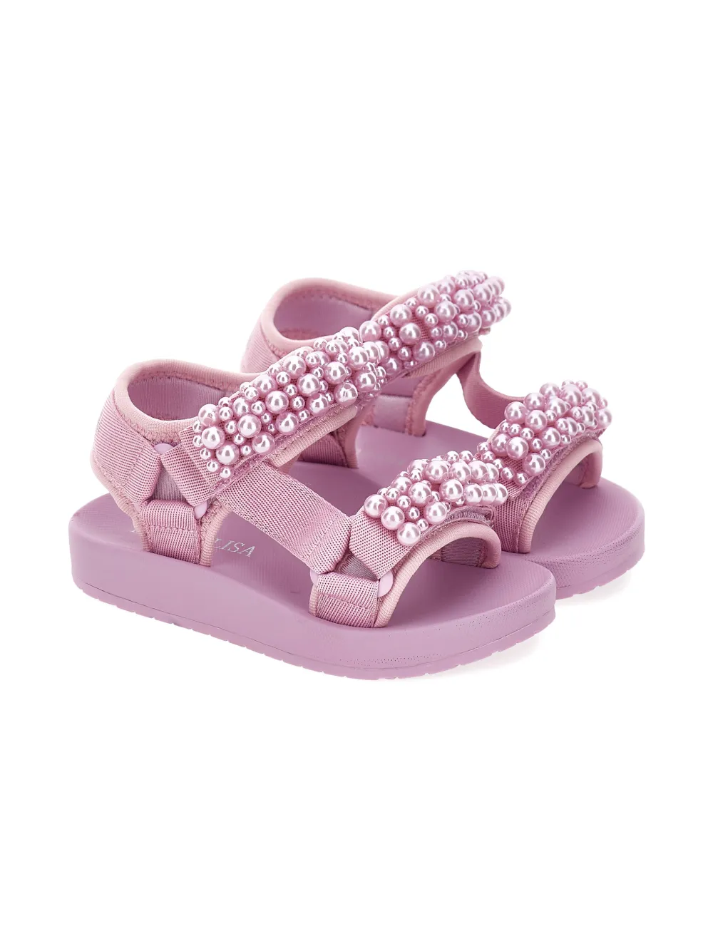 

Декорированные босоножки Monnalisa, розовый