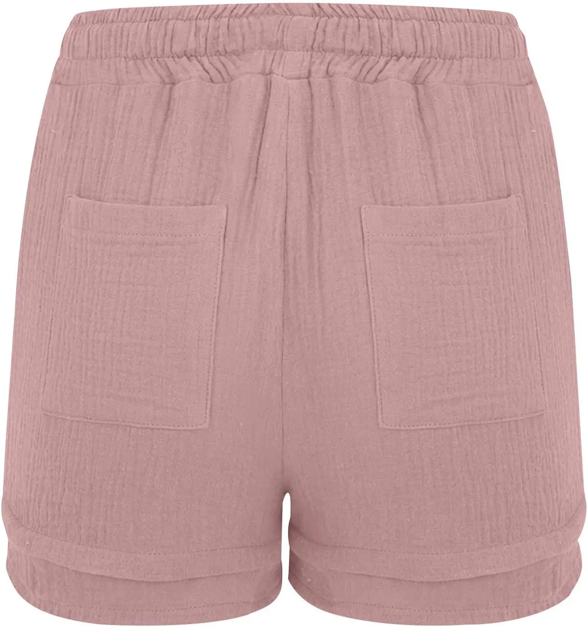 Детские шорты хлопковые льняные, Generic, Light Pink — фото 4