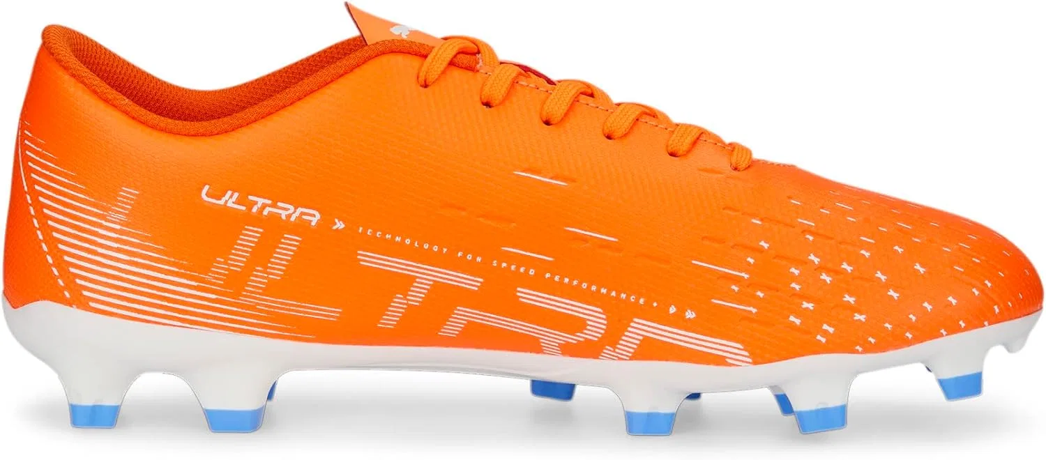 Женские кроссовки PUMA Ultra Play для искусственного пола, цвет Ultra Orange, PUMA White Blue Glimmer — фото 4