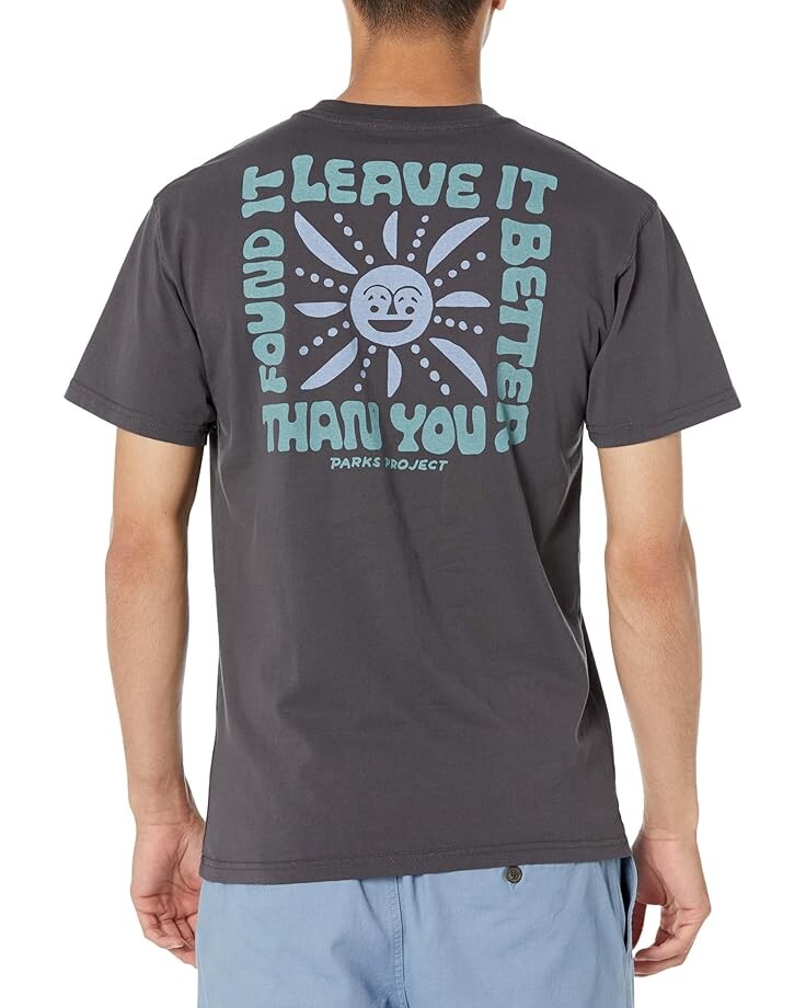 

Футболка Parks Project Leave It Better Rays Pocket Tee, серый