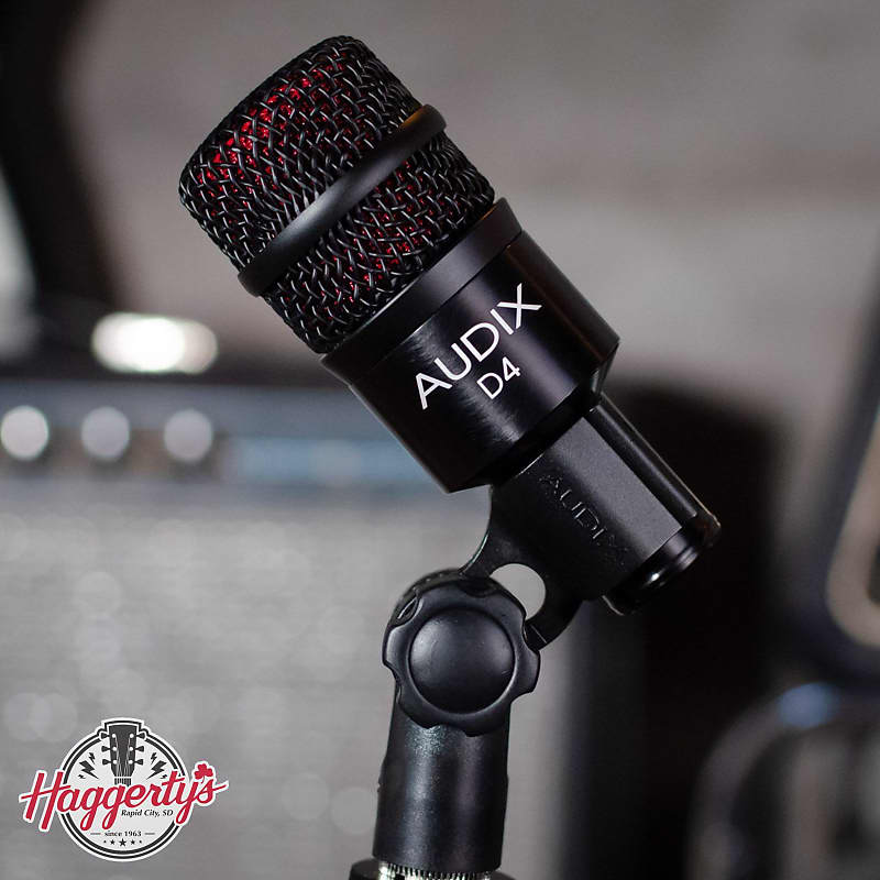 

Динамический микрофон Audix D4 Hypercardioid Dynamic Drum / Instrument Microphone