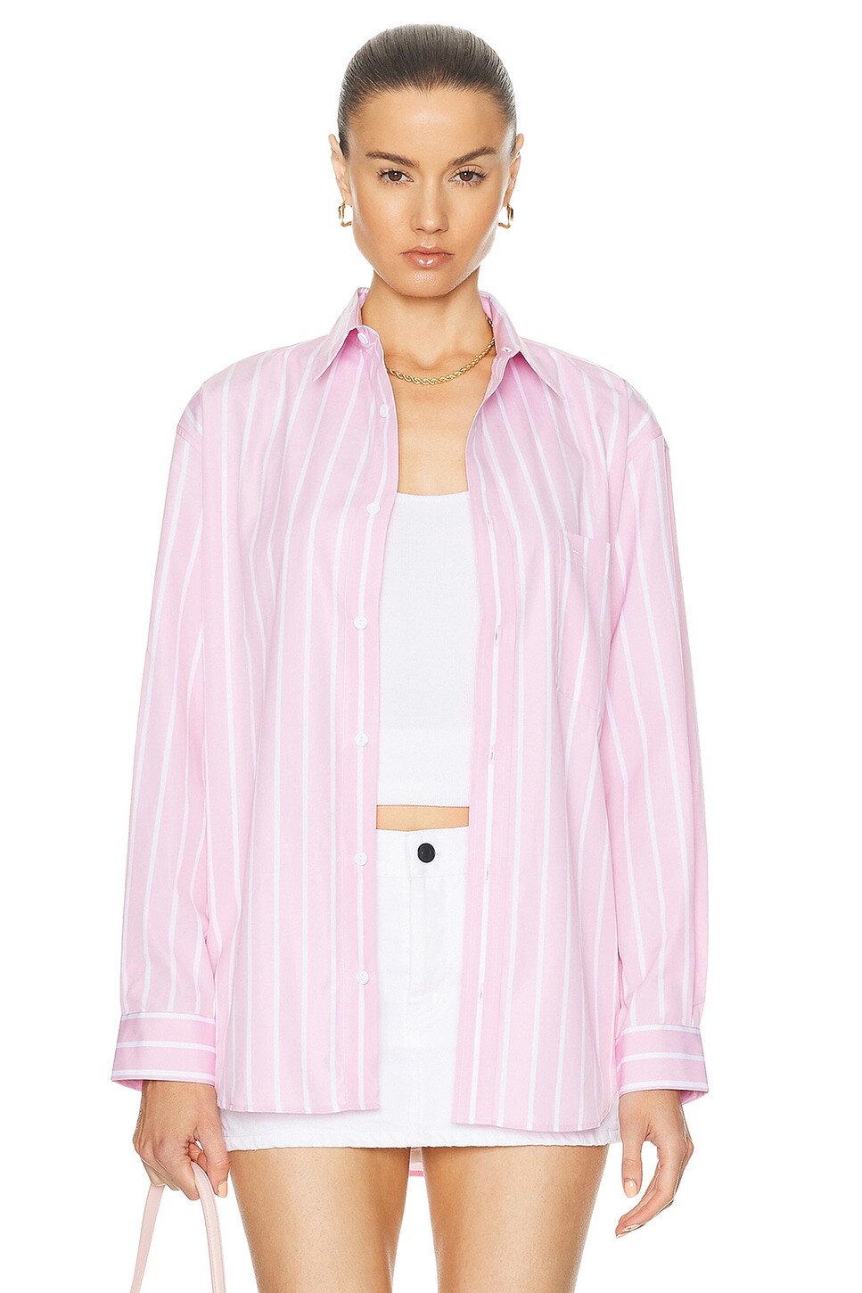 

Классическая рубашка в полоску Matteau, цвет Sorbet Stripe