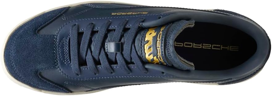 Кроссовки PUMA мужские Porsche Legacy X Club 5V5 Lux на шнуровке, повседневные - синие — фото 4