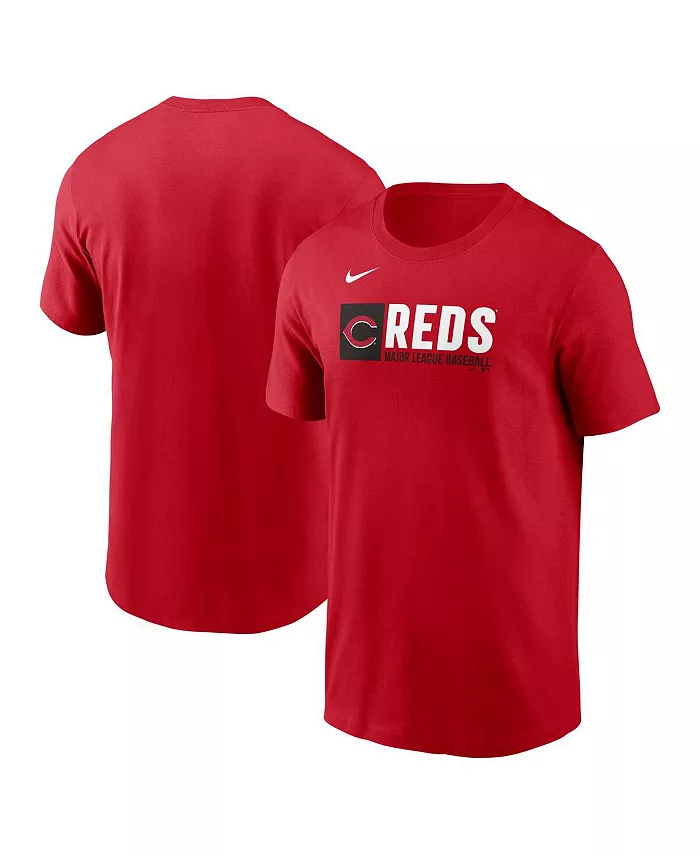 

Мужская футболка Cincinnati Reds Team Block красного цвета Nike