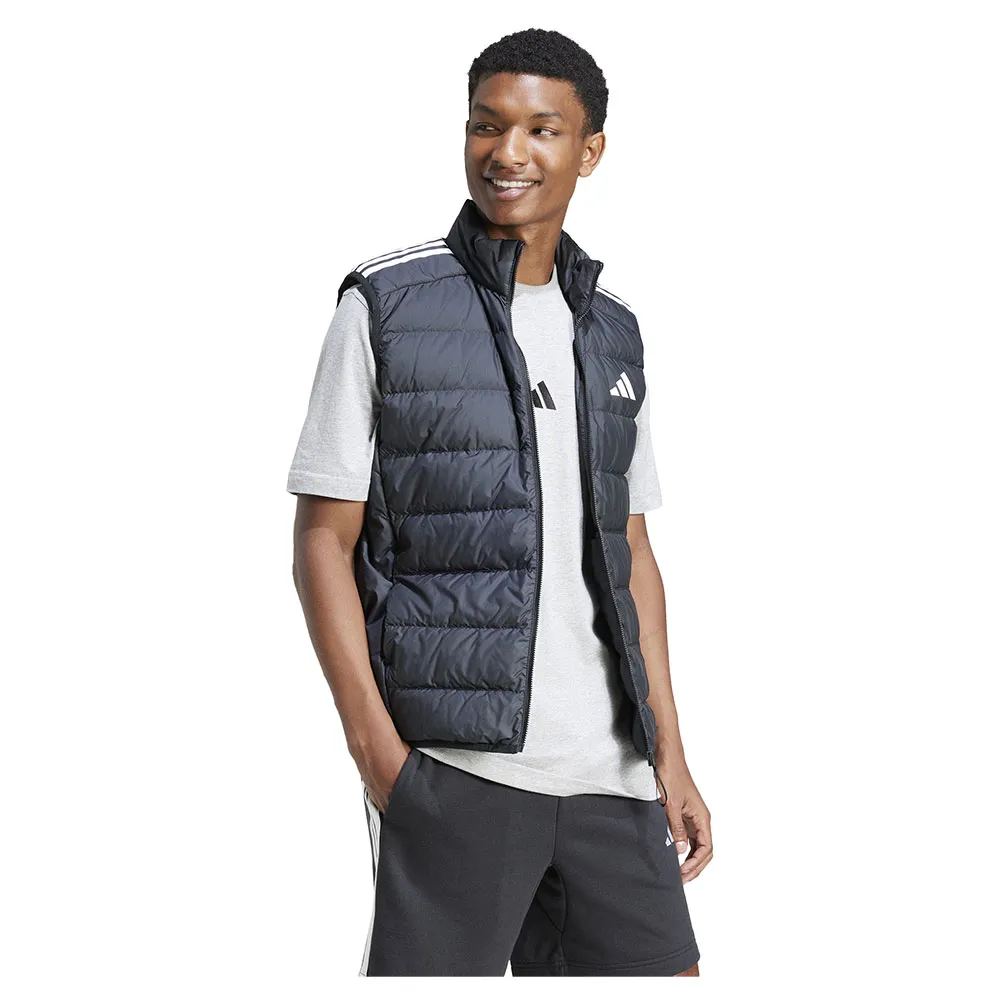 Футболка adidas Essentials 3 Stripes Single Jersey, серый — фото 4