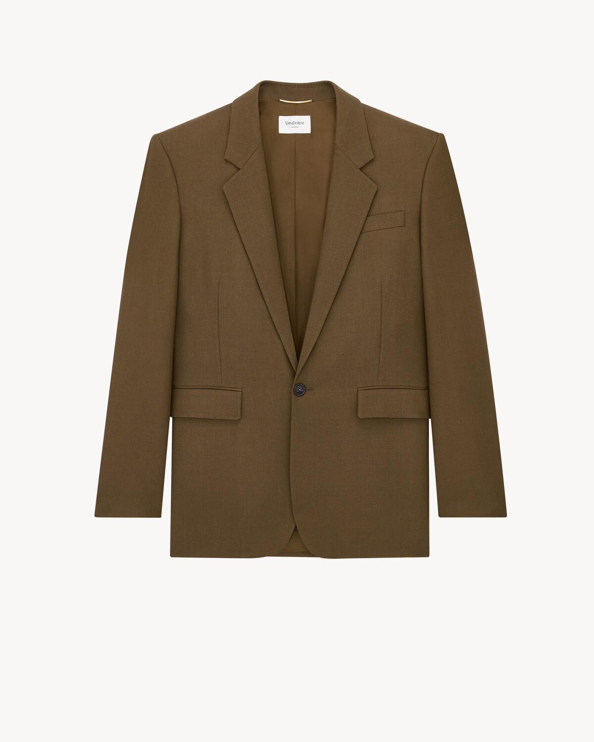 

Пиджак из шерсти Saint Laurent, зеленый