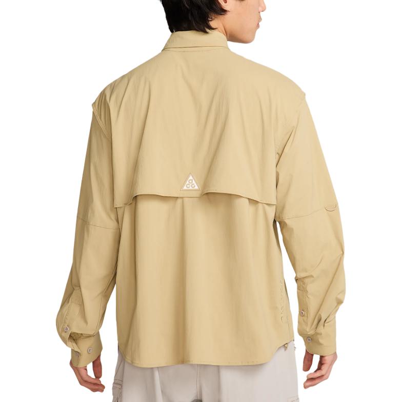 Рубашка 'Orb Weaver' Dri-FIT Adv Uv с длинным рукавом Nike, бежевый — фото 4