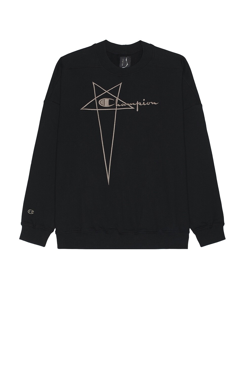 

Джембо-свитер X Champion Rick Owens, черный