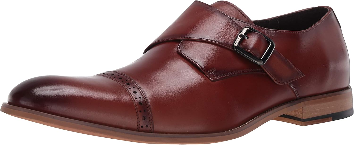 

Мужские лоферы Stacy Adams Desmond с закрытым носком и ремешком-монахом, без шнуровки, Cognac