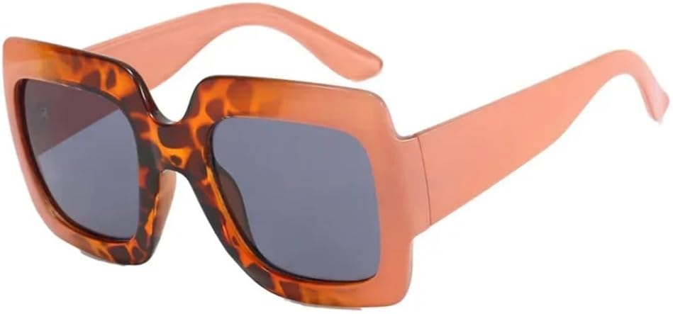 

Солнцезащитные очки UV400 с градиентом в конфетных цветах, увеличенного размера, для женщин и мужчин, для бега и занятий спортом на открытом воздухе UYPTK, Pink Leopard