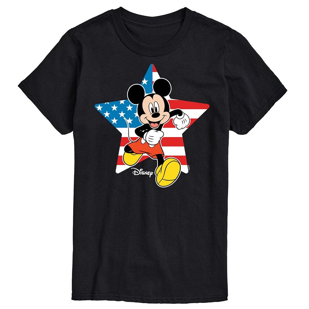 

Мужская футболка с изображением флага США Disney's Mickey Mouse, черный