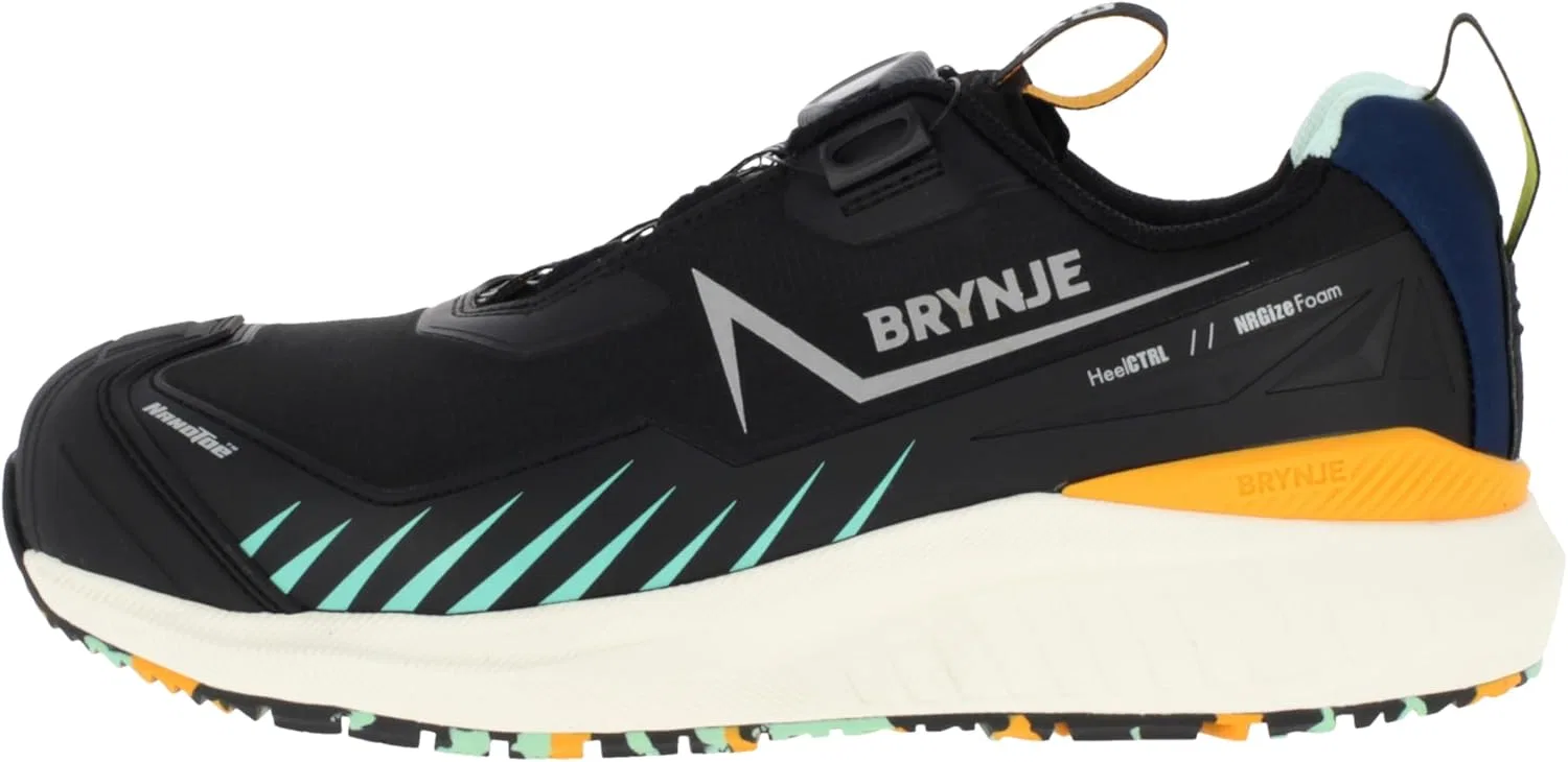 Защитные ботинки Brynje LAB Textile Boa S3S, удобные и легкие мужские рабочие ботинки с превосходной амортизацией и нескользящей подошвой, Black — фото 2