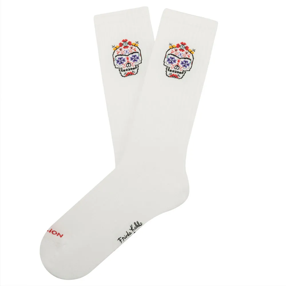 

Носки Jimmy Lion Athletic Frida Calavera crew, белый