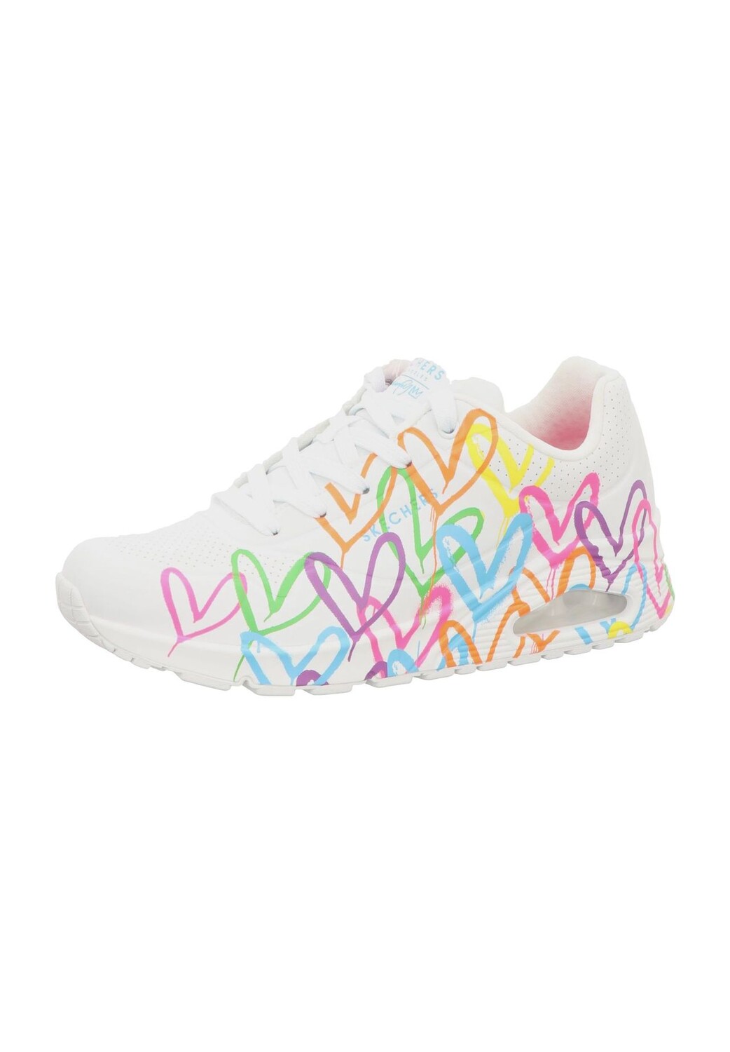 

Кроссовки JGoldcrown, сердечки, женские SKECHERS, цвет White And Multi Heart