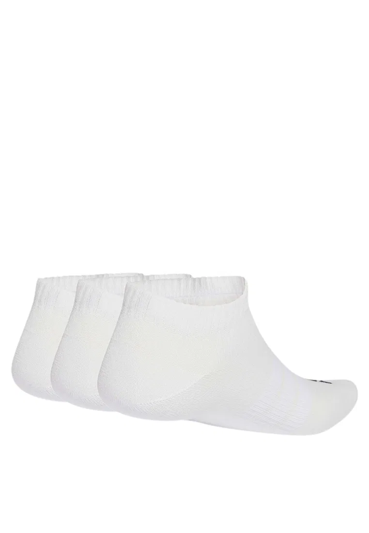 Носки женские, низкие, 3 пары, Thin & Light Essentials Adidas, белый/черный — фото 2