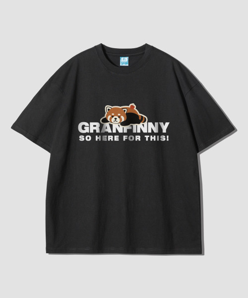 

Футболка с коротким рукавом свободного кроя GRANFINNY, черная