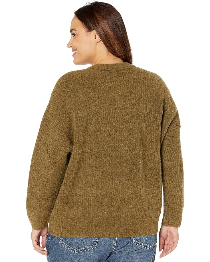 

Свитер Madewell Plus Size JP Fashioning Crew Solid, цвет Heather Fern