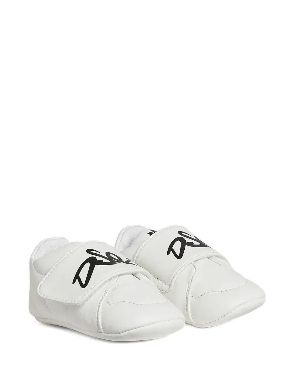 Кроссовки для новорожденных с фирменным ремешком Dsquared2 Kids, белый