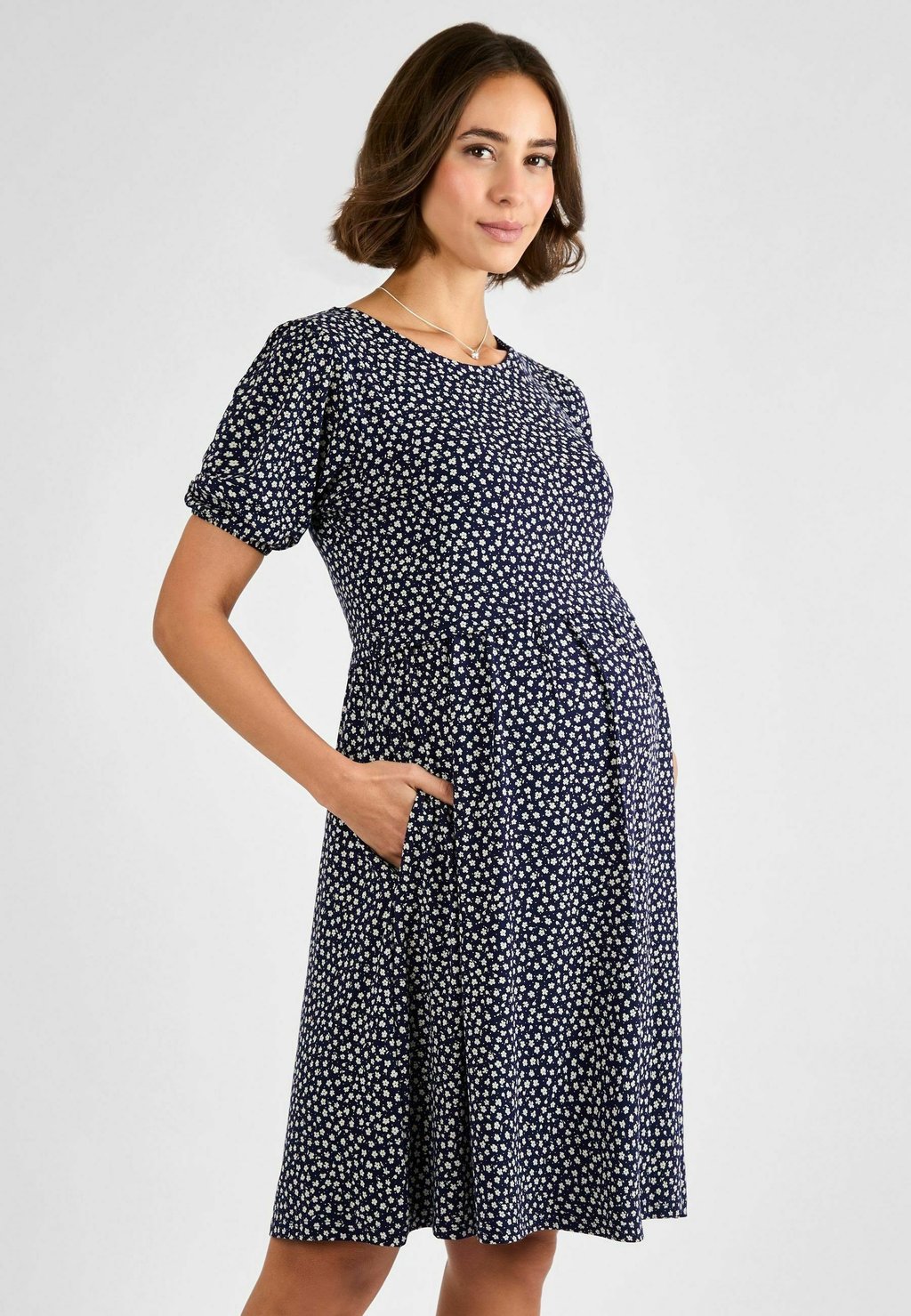 

Платье из джерси MATERNITY FIT - DOUBLE LAYER NURSING JoJo Maman Bébé, синий