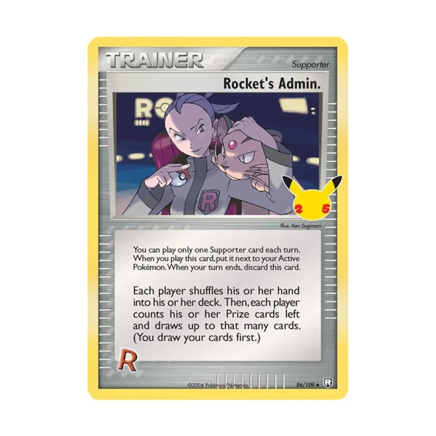 

CCG Админ Ракеты. (Классическая коллекция) # 86/109 (голографическая), Pokemon - Celebrations: Classic Collection - Singles