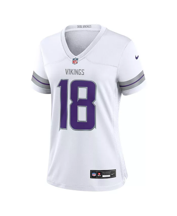 Женская майка запасного игрока Джастина Джефферсона из Minnesota Vikings Nike, белый — фото 3