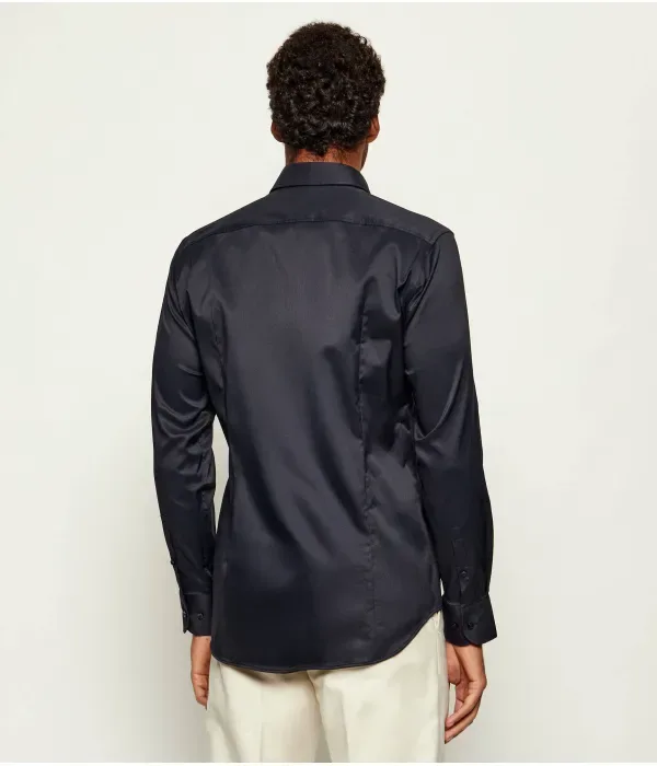 P-Hank-Kent-C1-222 Рубашка slim fit Boss, черный — фото 3