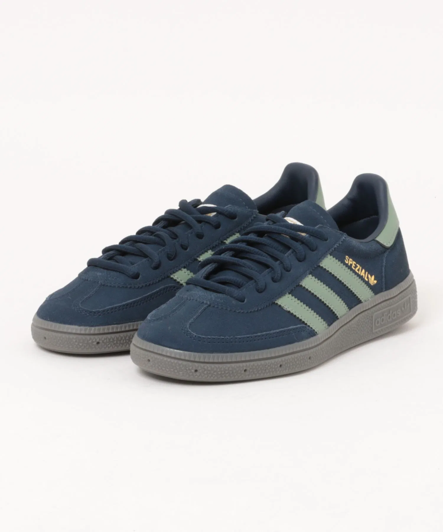 Мужские кроссовки из натуральной кожи adidas HANDBALL SPEZIAL KI1416 синие