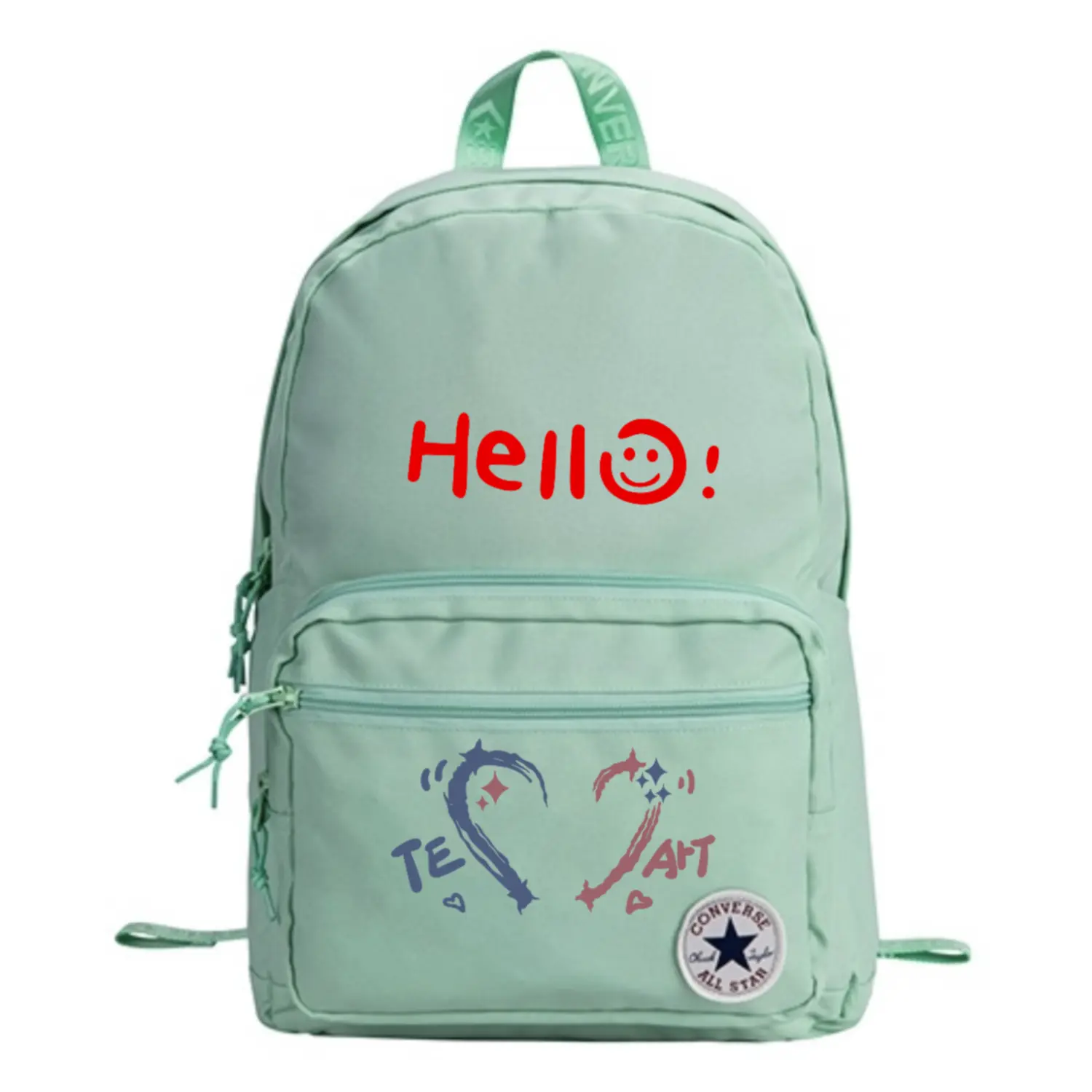 

Converse Полиэстеровый рюкзак унисекс зеленый алоэ вера, Heart