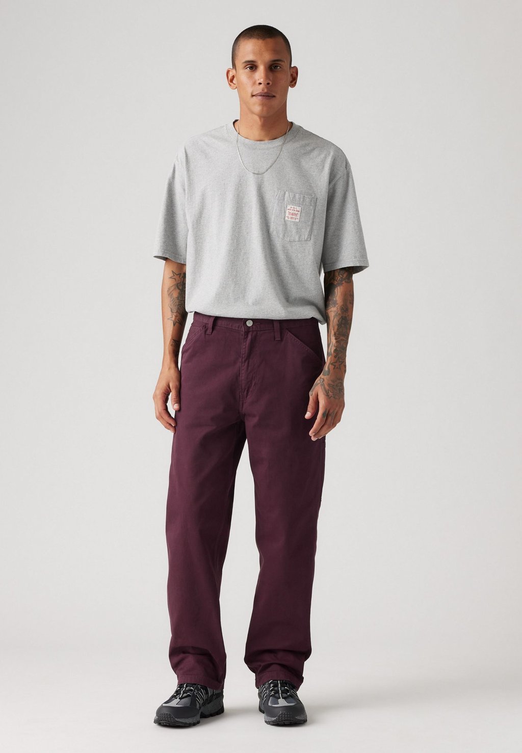 

Джинсы 568 LOOSE STRAIGHT CARPENTER Levi's Workwear, бордовый