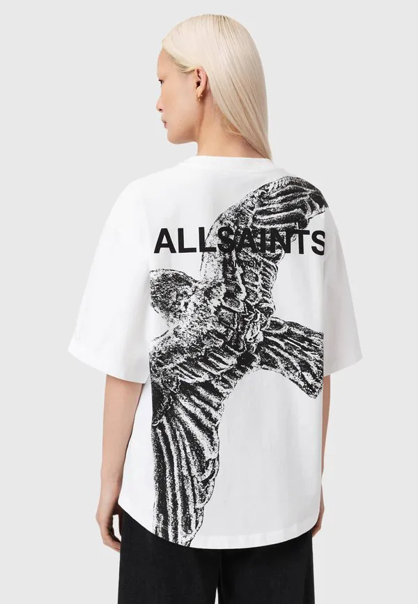 

Футболка с принтом swoop amelie Allsaints, Optic White, Белый, Футболка с принтом swoop amelie Allsaints, Optic White