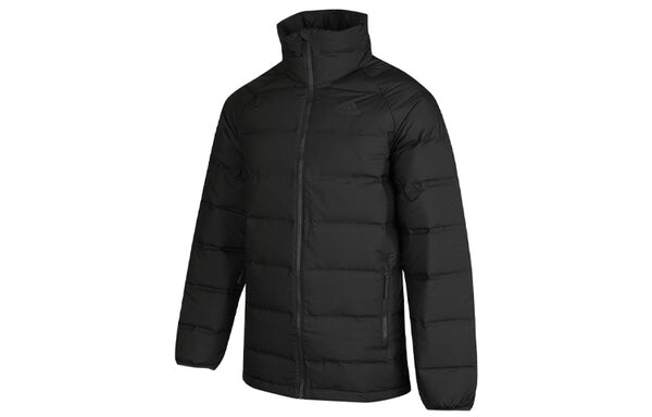 Пуховик adidas Helionic Mid J Sports Stay Warm Down Jacket Brown, коричневый — фото 3