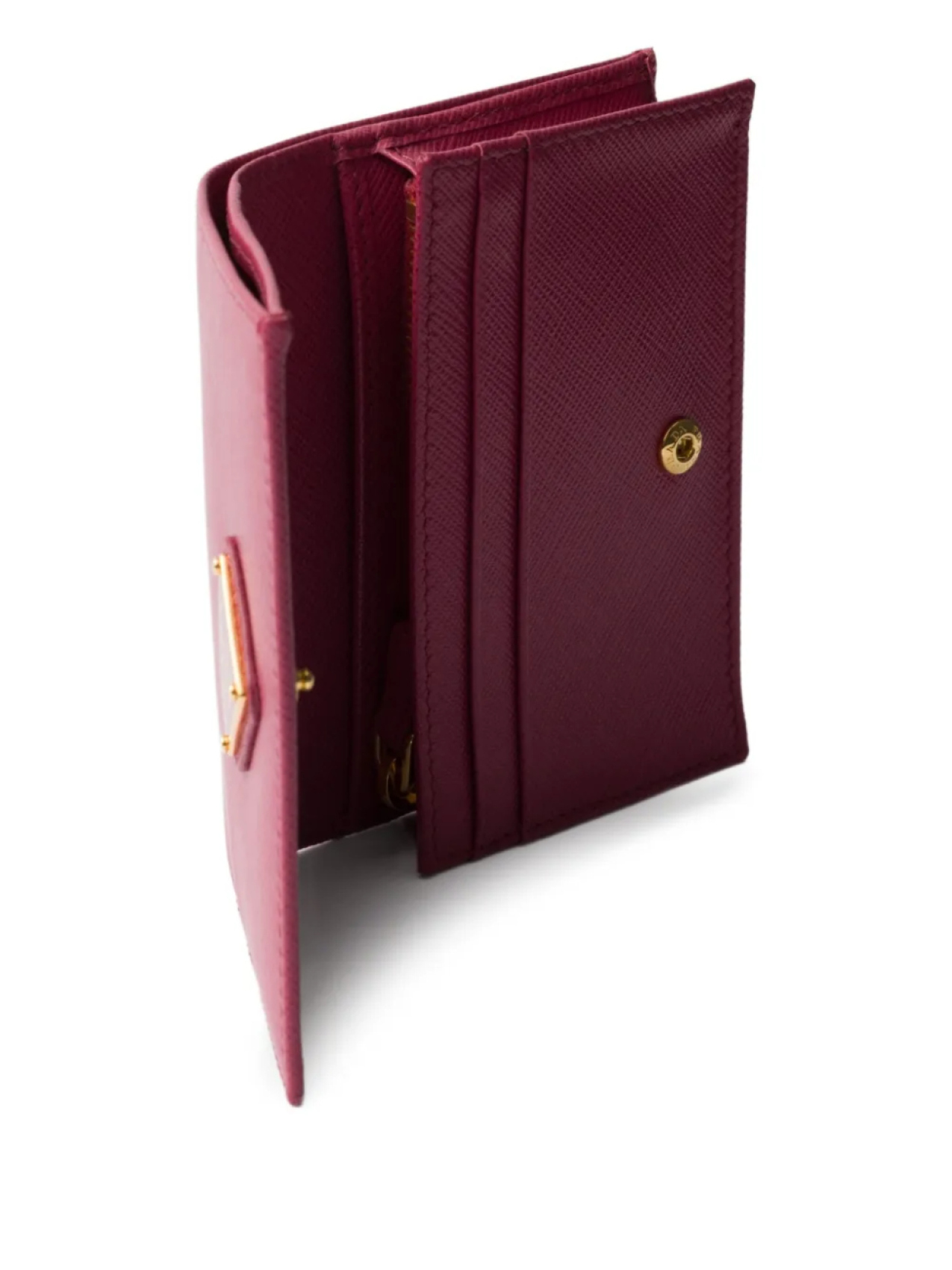 Prada маленький кошелек из сафьяновой кожи, розовый — фото 4
