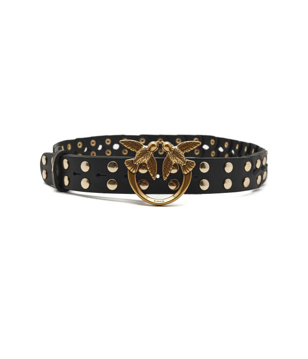

Кожаный ремень love puzzle belt h3 Pinko, черный