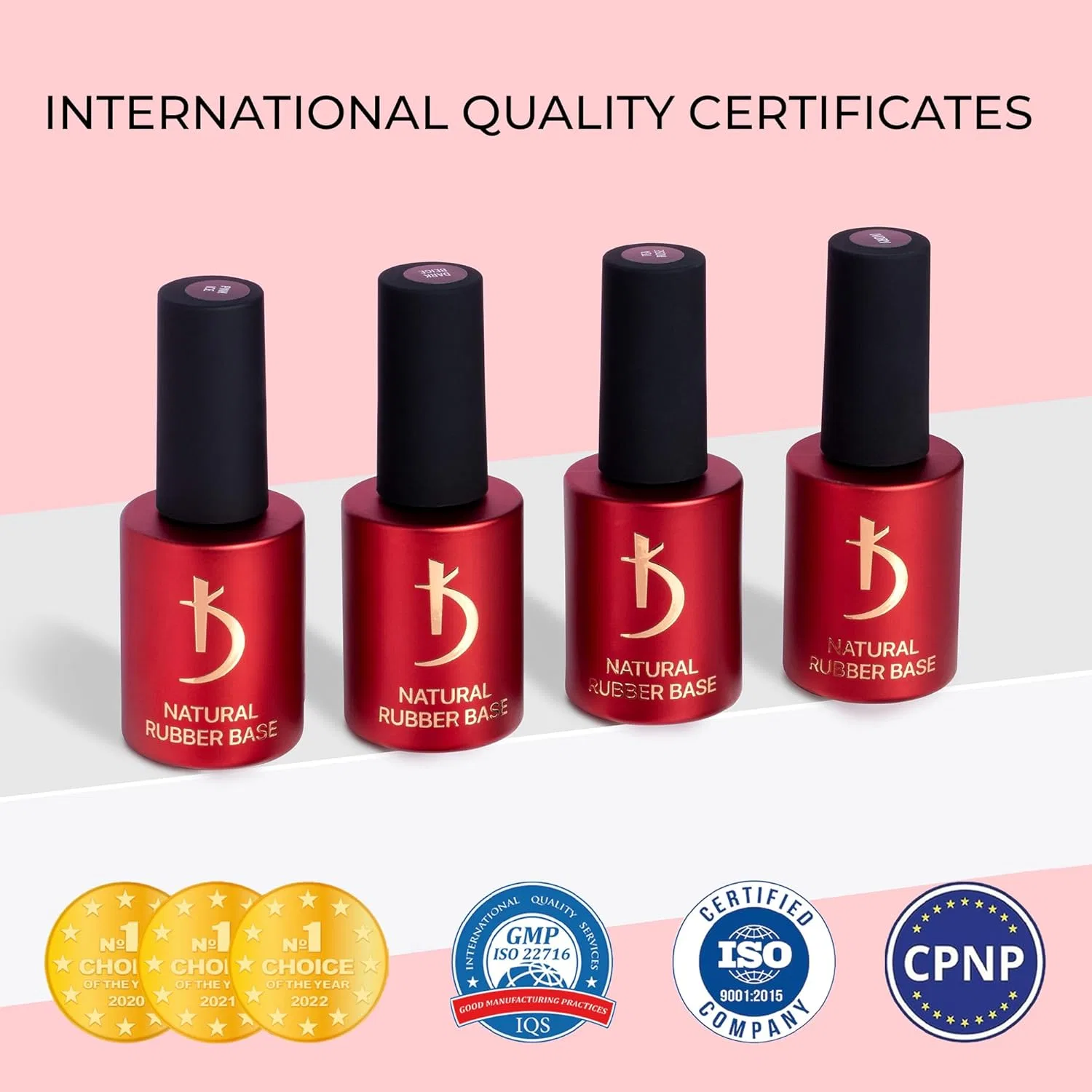 Каучуковая база K Professional Natural Rubber Base Gel Ivory 15 мл K, Ivory — фото 4