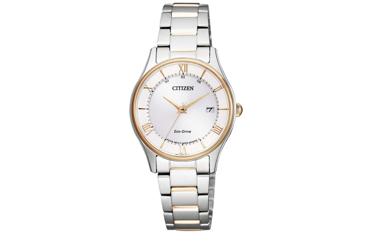 

CITIZEN Часы Solar Quartz Movement Gold Plated Stainless Steel Strap Watch Women's Watch White Dial, White Dial