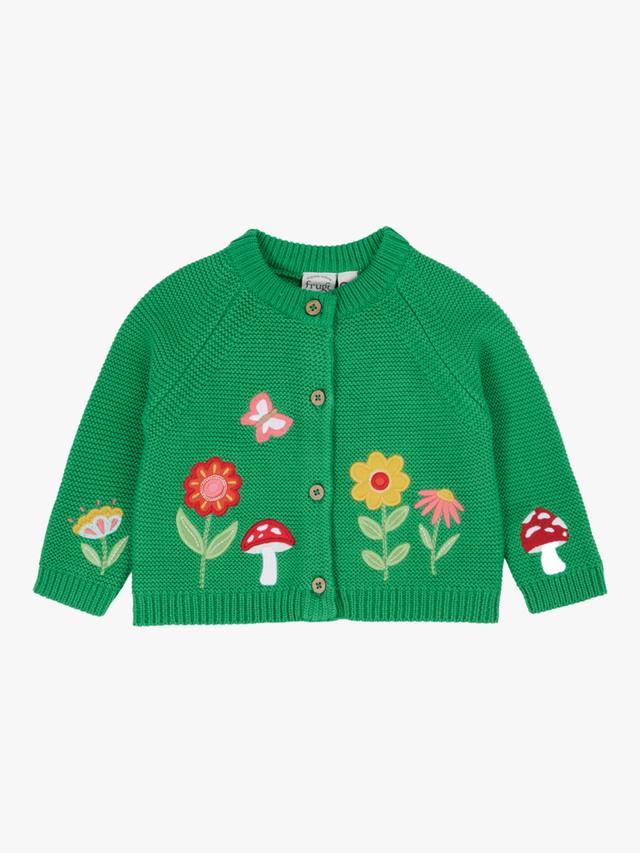 

Детский кардиган Colby из хлопка Frugi, Clover/Multi