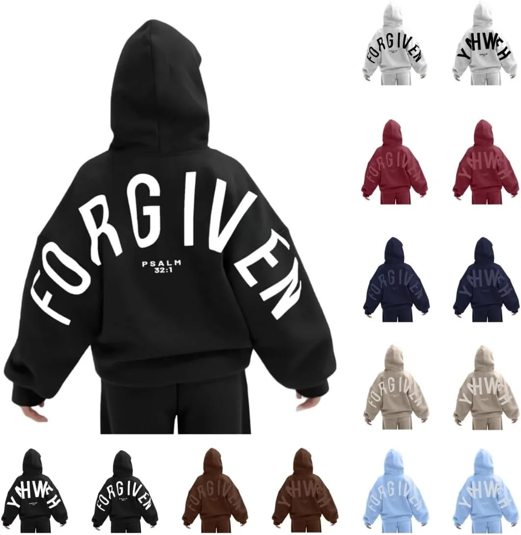 

Толстовка Forgiven с принтом и карманом