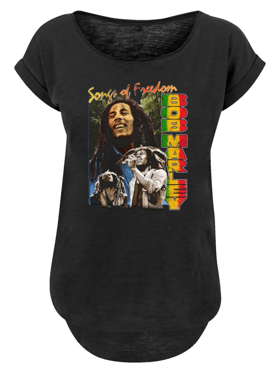 

Рубашка F4NT4STIC Bob Marley Freedom Vintage Reggae Music, черный