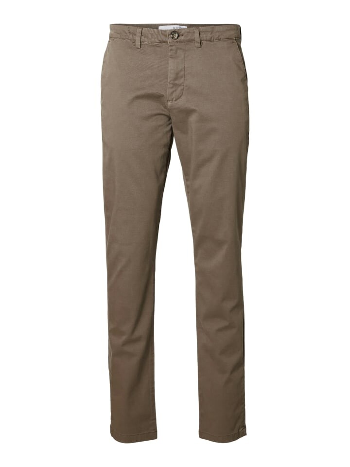 

Тканевые брюки SELECTED HOMME Stoffhose / Chino SLHSLIM-NEW MILES slim, коричневый