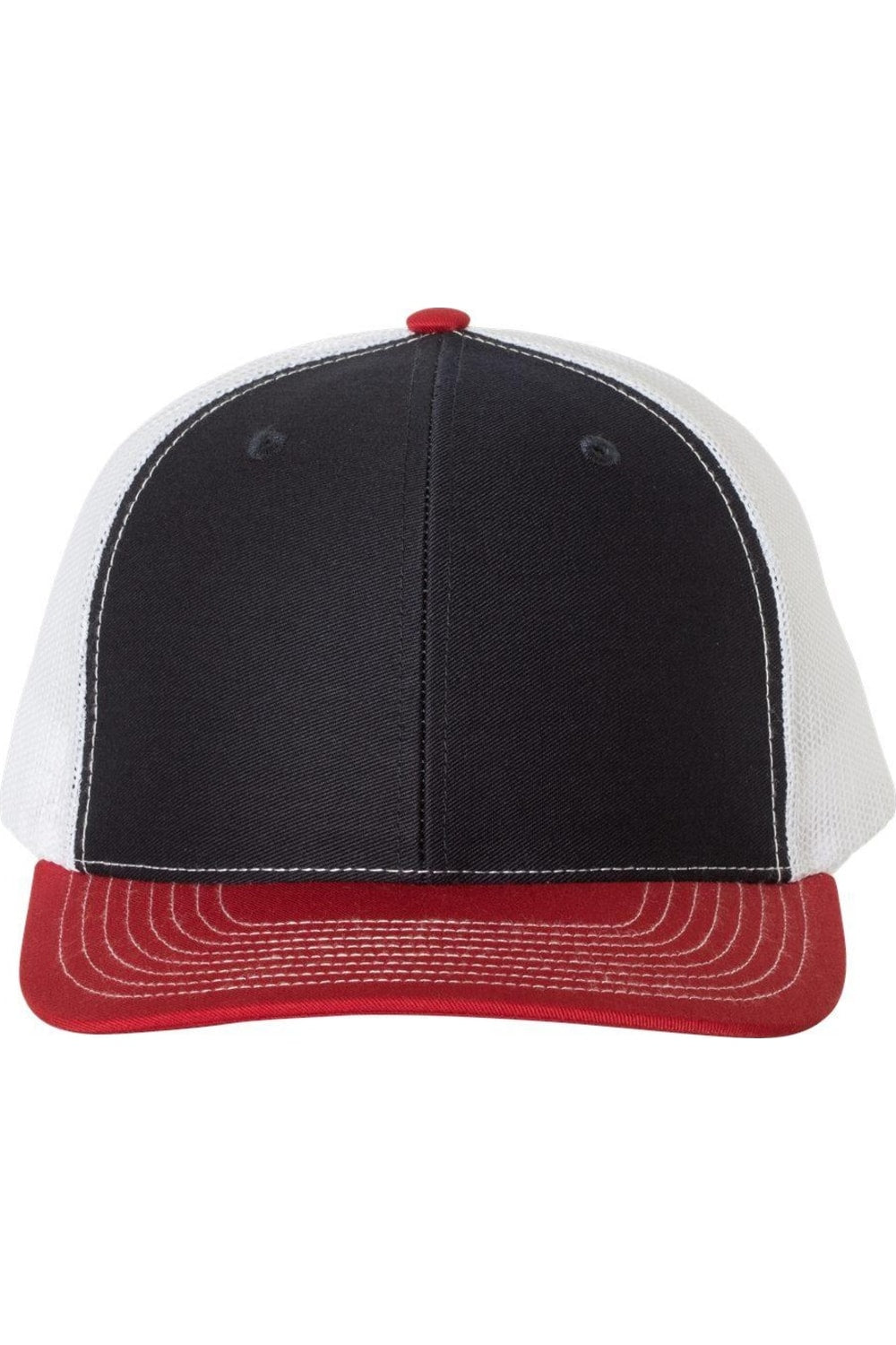 

Регулируемая бейсболка дальнобойщика Richardson Snapback, темно-синий/белый/красный