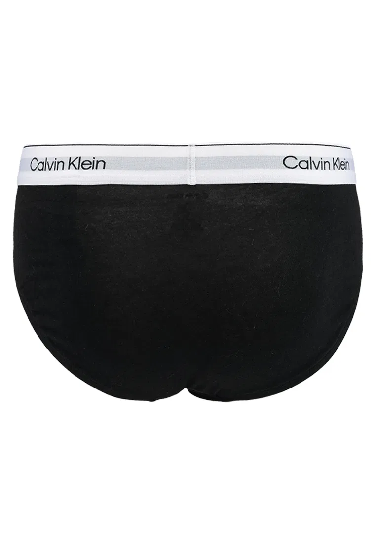 Трусы, хлопковые, Modern Cotton, 2 пары Calvin Klein, черный/серый — фото 3