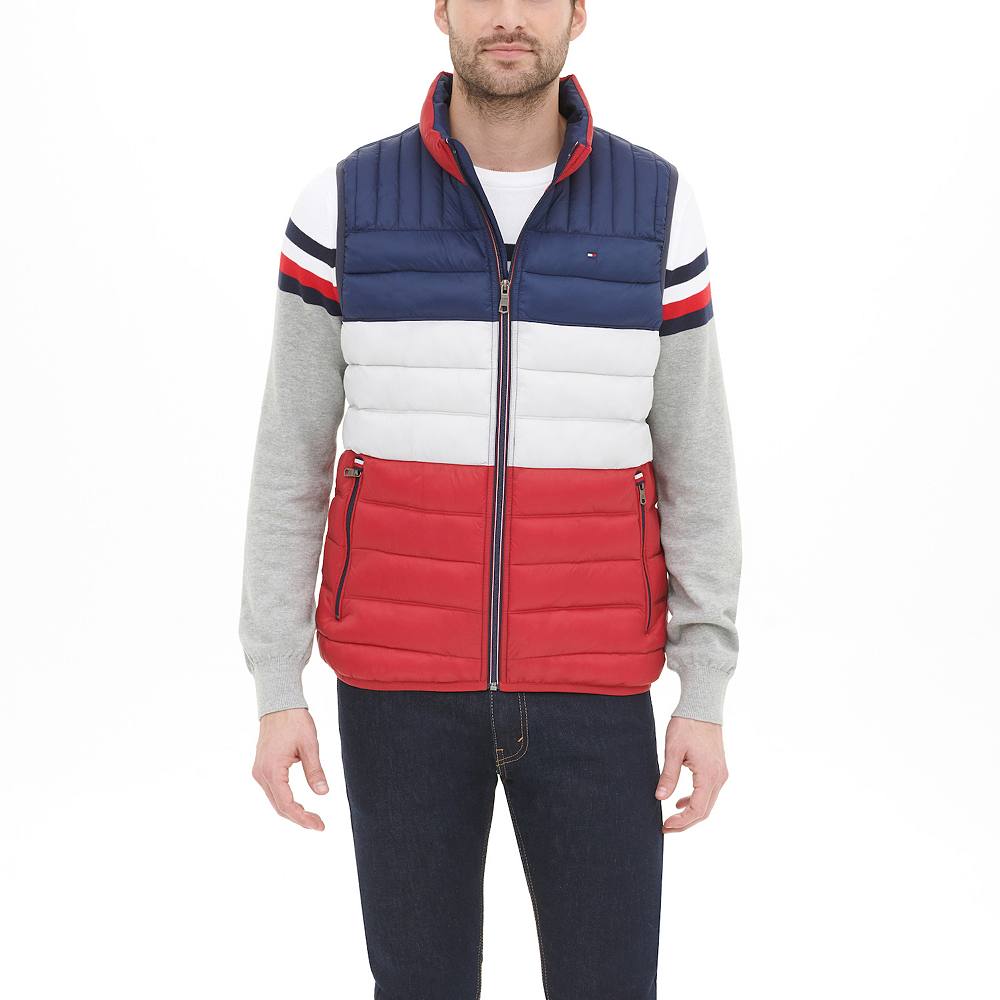 

Мужской стеганый жилет Tommy Hilfiger, цвет Midnight Red Combo