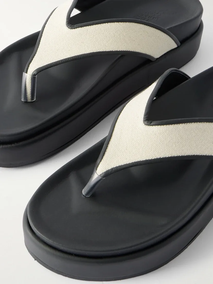 Платформенные сандалии Charys2Flatform из холста с резиновыми вставками Ancient Greek Sandals, черный — фото 4