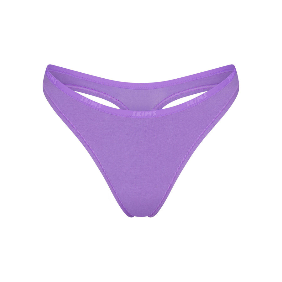 

Стринги с окучиванием SKIMS Cotton Logo, цвет Ultra Violet