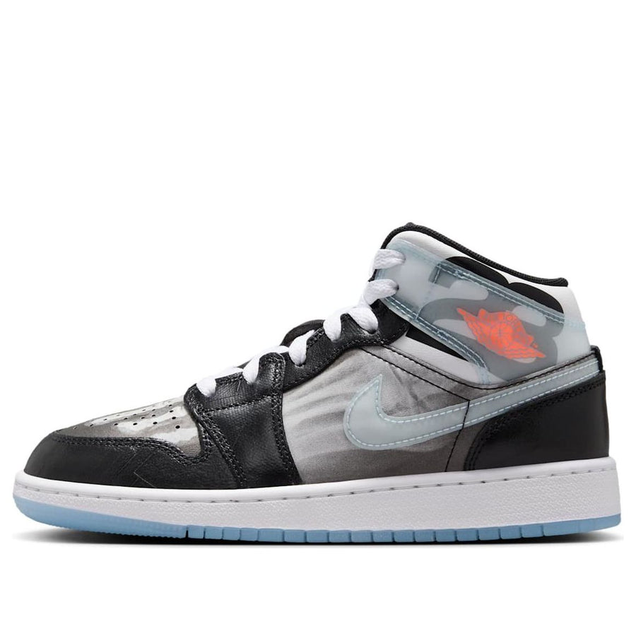

Кроссовки (GS) Air Jordan 1 Mid 'X-Ray', черный