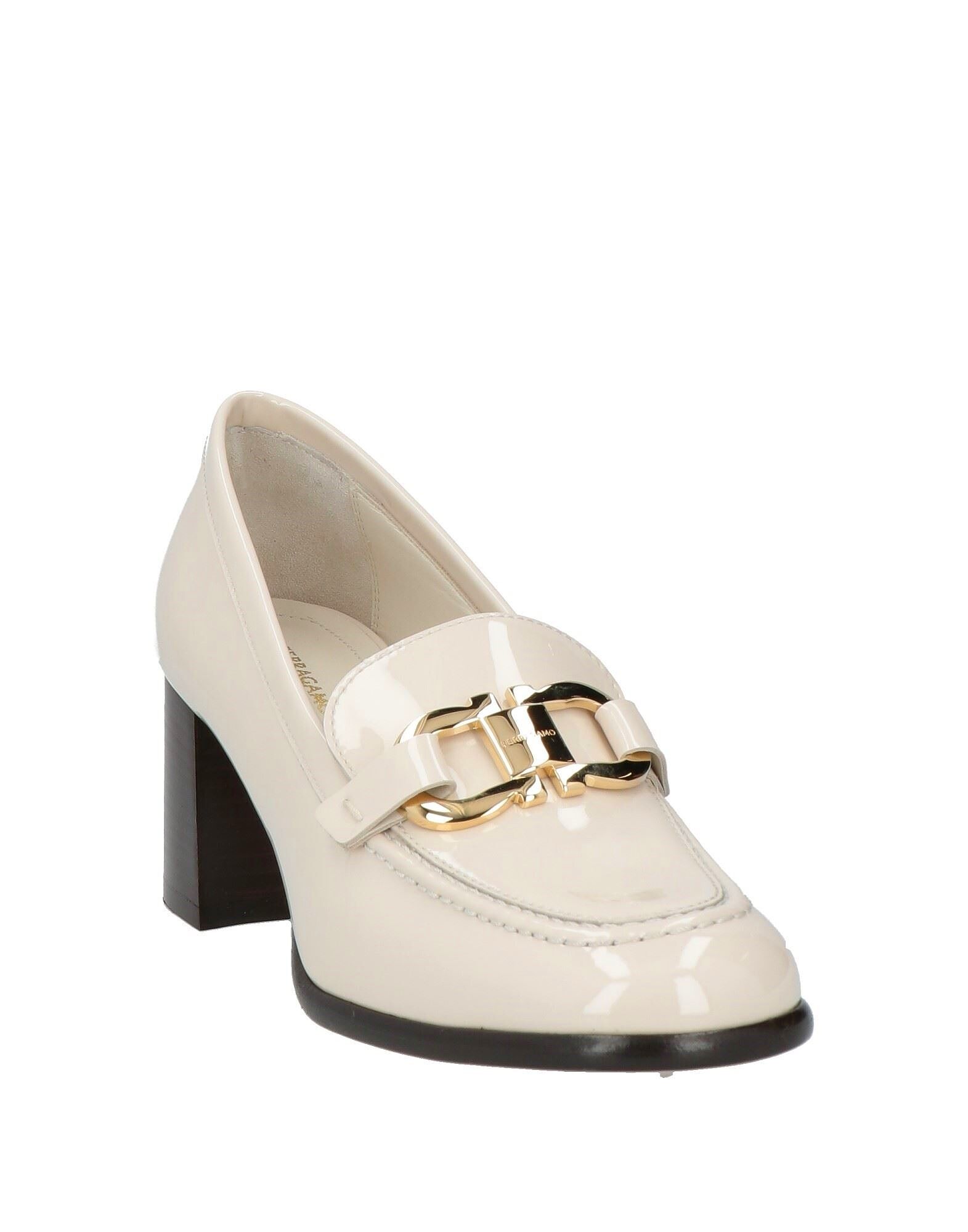Лоферы Ferragamo, бежевый — фото 2
