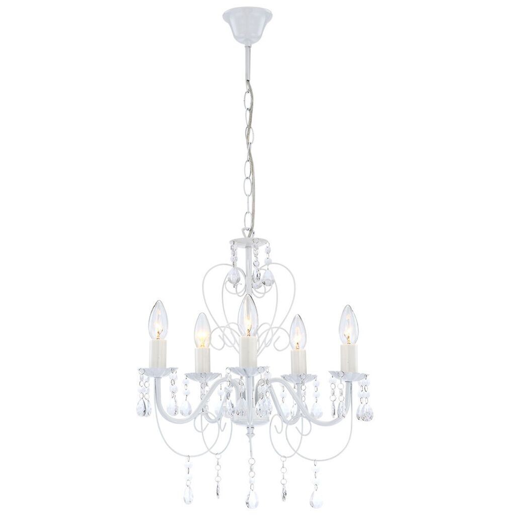 

Люстра, люстра, кристаллы, белый, 5 ламп, В 129 см Globo Lighting