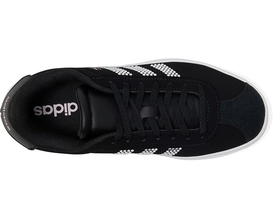 Кроссовки adidas Kids Vl Court Bold Lifestyle Shoes, цвет Black/White/Clear Pink — фото 2