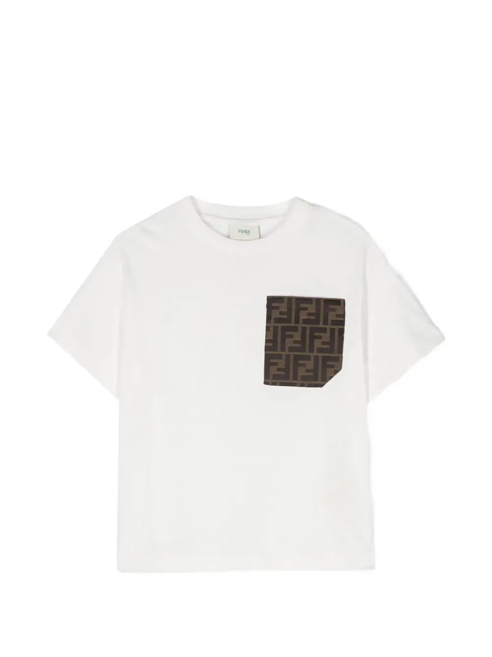 Футболка-джерси Fendi Kids, белый